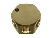 Coilhose 3133-DL 3 Port Flat Hex Manifold 3/8" In x 3/8" Out | High-Quality Industrial Supplies