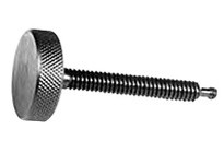 Te-Co 31341 Knurled Head Swivel Screw Clamps, 3/8-16 Thread Size, 1.250" Outside Diameter, Black Oxide Finish, 12L14 Steel Mater