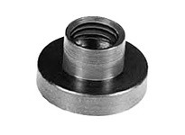 Te-Co 31603 Pads for Swivel Screw Clamp Systems - Large Pad, 0.563" Outside Diameter, 1/4-28 Internal Thread (Left Hand), 0.438"
