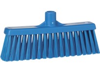 Vikan 31663 Broom Straight Neck Medium 12" PP/PBT Blue | YarinInd