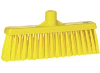 Vikan 31666 Broom Straight Neck Medium 12" PP/PBT Yellow
