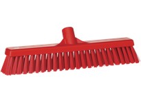 Vikan 31744 Broom Push Soft/Stiff 16.5" PP/PBT Red | YarinInd