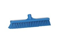 Vikan 31783 Broom Push Soft-Split 16.5" PP/SS Blue | YarinInd