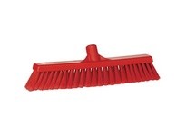 Vikan 31784 Broom Push Soft-Split 16.5" PP/SS Red