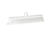 Vikan 31785 Broom Push Soft-Split 16.5" PP/SS White
