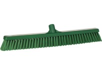 Vikan 31942 Broom Push Soft/Stiff 24" PP/PBT Green | Durable Cleaning Tool