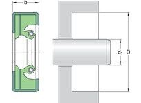 SKFSEAL 320X380X28 HDSA2 RD NBR single lip XNBR excluder lip Flex design S.S. spring oil seal