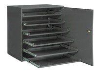 Durham 321B-95-DR 6LR BEARING RACK W/DOOR #95 GRAY