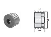 System Plast RETURN ROLLER Return Rollers and Accessories, HDPE, 1.61" Length, OrangeReturn Rollers and Accessories, HDPE, 1.61"