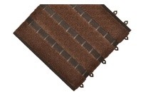 NoTrax 325S1212BR Scrape & Dry Entrance Mat Smart Step, Decalon, 325 12"X12" Brown