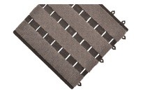 NoTrax 325S1212GY Scrape & Dry Entrance Mat Smart Step, Decalon, 325 12"X12" Gray