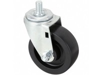 32J815 NSF-Listed Sanitary Threaded Stem Caster | 3 1/2 in Wheel Dia. | 250 lb Load Rating