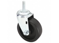 32J989 General Purpose Threaded Stem Caster 4 in Wheel Dia. 275 lb Load Rating