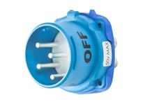 Meltric 33-38540 DS7c INLET POLY BLUE SIZE 4 IP 66/67/69 4P 30 A 50 V 60 Hz NO AUX