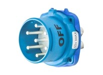 Meltric 33-38570 DS7c INLET POLY BLUE SIZE 4 IP 66/67/69 | Durable Industrial Connector