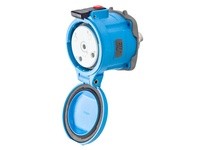 Meltric 33-64045 DS60 RECEPTACLE POLY BLUE SIZE 4 TYPE 4X IP 69 1P+N+G 60 A 277 VAC 60 Hz NO AUX