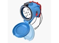 Meltric 33-64047-263 DS60 Receptacle Poly Blue Size 4 Type 4X IP69 | YarinInd