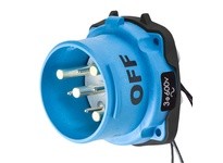 Meltric 33-68143-264 DS60 INLET POLY BLUE SIZE 4 TYPE 4X IP69 | YarinInd