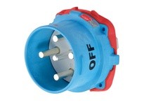 Meltric 33-98047 DS100 INLET POLY BLUE SIZE 5 TYPE 4X 3P+N+G 100 A 277/480 VAC 60 Hz NO AUX