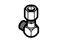 ALEMITE 338507 Elbow 3/16TubeX1/8M(1/8 NPTF)