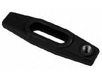Te-Co 33913 Forged Tapped Plain Clamps, 3/4 Stud Size, 1.125" Total Height, 8" Total Length, 2.125" Total Width, Black Oxide Fin
