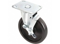 33H687 P12S-PB060B-P3-WB-001 Standard Plate Caster Swivel Polypropylene 300 lb 6 in Wheel Dia
