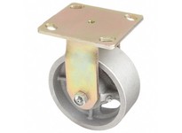 33J081 Standard Plate Caster Rigid Iron 1000 lb 5 in Wheel Dia | Durable Solutions