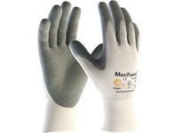 West Chester 34-800/M MaxiFoam Premium 15G White Nylon Shell Gray Nitrile Foam Coating | Durable Work Gloves