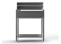 StrongHold 34-SD-AF-TD-280-SS Stainless Steel Industrial Shop Desk 36x28x42 | Durable Workspace Solution