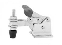 Te-Co 34114 Horizontal Handle Toggle Clamps, 90 deg Bar Opens, Adjustable Bar, Flanged Base Type, 170 deg Handle Opens, Standard