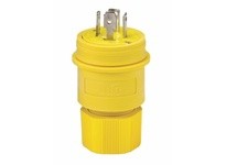 Cooper Eaton 3431PW Plug WT 30A 120/208V 3PH 4P4W H/L Yellow