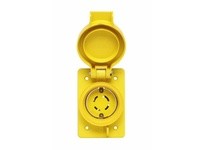 Cooper Eaton 3433RW Receptacle Single WT 30A 120/208V 3PH 4P4W H/L Yellow