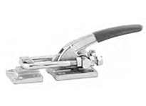 Te-Co 34411 Pull Action Clamps, Flanged Base Type, 2.190" Drawing Movement, Standard Handle Type, 7500 lb Holding Capacity, M12 