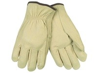 MCR 3452XL Industry Grade Pigskin Driver White Fleece Lined | Durable Work Gloves