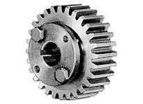 Browning NSS10H54 Steel Bushed Bore Spur Gear, 10 Diametral Pitch, 14.5 Pressure Angle, 0.375" Bore Size, 54 TeethSteel Bushed B