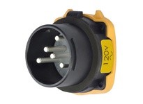 Meltric 35-18165-972-HAZ DS20 HAZ INLET POLY BLACK SIZE 2 TYPE 4X 1P+N+G 20 A 120 VAC 60 Hz +2 AUX