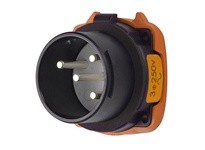 Meltric 35-18173-K07-HAZ DR30 HAZ INLET POLY BLACK SIZE 2 TYPE 4X 3P+G 30 A 250 VAC 60 Hz NO AUX