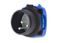 Meltric 35-18209-HAZ DSDC1 HAZ INLET POLY BLACK SIZE 2 TYPE 4X 2P+G 20 A 250 VDC