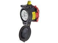 Meltric 35-34043-972-HAZ DS30 HAZ Receptacle Poly Black | YarinInd