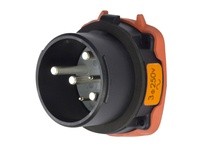 Meltric 35-38073-972-HAZ DS30 HAZ INLET POLY BLACK SIZE 3 TYPE 4X 3P+G 30 A 250 VAC 60 Hz +2 AUX
