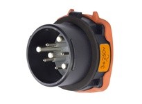 Meltric 35-38073-974-HAZ DS30 HAZ INLET POLY BLACK SIZE 3 TYPE 4X 3P+G 30 A 250 VAC 60 Hz +4 AUX