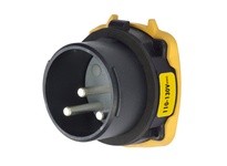 Meltric 35-38109-HAZ DSDC3 HAZ INLET POLY BLACK SIZE 3 TYPE 4X 2P+G 30 A 130 VDC