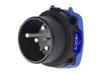 Meltric 35-38163-972-HAZ DS30 HAZ INLET POLY BLACK SIZE 3 | Industrial Supplies