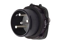 Meltric 35-68183-C-K14-HAZ DS100C HAZ INLET POLY BLACK SIZE 4 TYPE 4X 3P+G 100 A 600 VAC 60 Hz NO AUX
