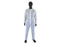 3500/L SBP White Coverall Zipper Front and Collar - Standard Weight | Durable Protection