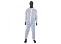 3502/M SBP White Coverall Elastic Wrist and Ankle - Standard Weight | YarinInd