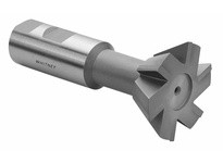 Whitney Tool 35084 Dovetail Milling Cutter, Carbide Tipped, 2" Cut Diameter, 60 degree Included Angle, w/ TiN CoatingDovetail Mi