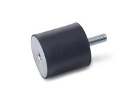 JWWINCO GN351-40-30-M8-SS-55 Rubber Bumper Threaded Studs - M8 | YarinInd