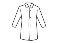 3511/XXXXL SBP White Lab Coat No Pocket - Standard Weight
