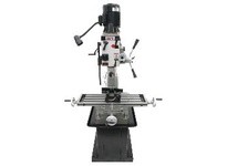 JET 351143 JMD-40GHPF Geared Head Mill Drill with Power Downfeed & Newall DP700 2-Axis DRO & X-Powerfeed